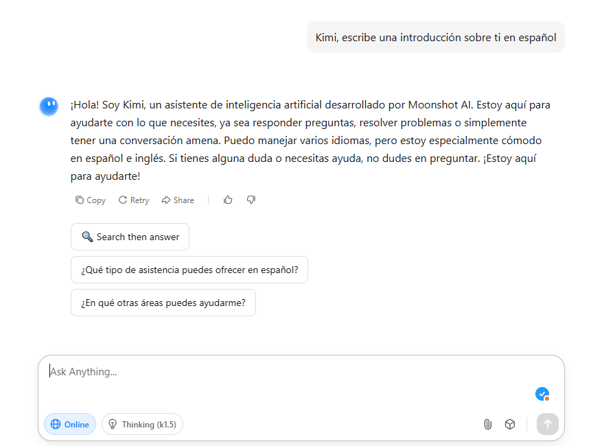 La llegada de KIMI AI en español 2